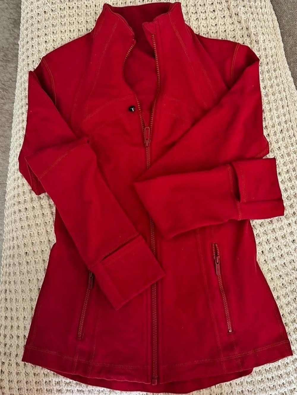 lululemon Define Jacket Red Full-Zip Athletic Jacket Size 6